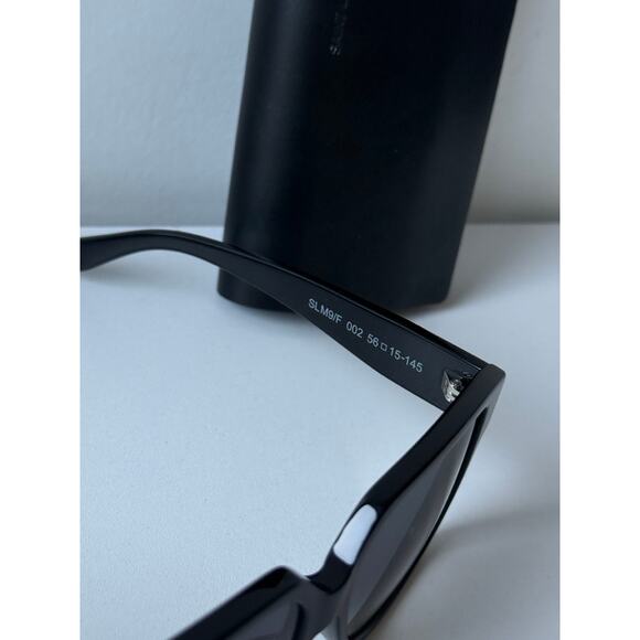 NEW Saint Laurent SL M9/F Black Square Oversized Sunglasses - Picture 8 of 10